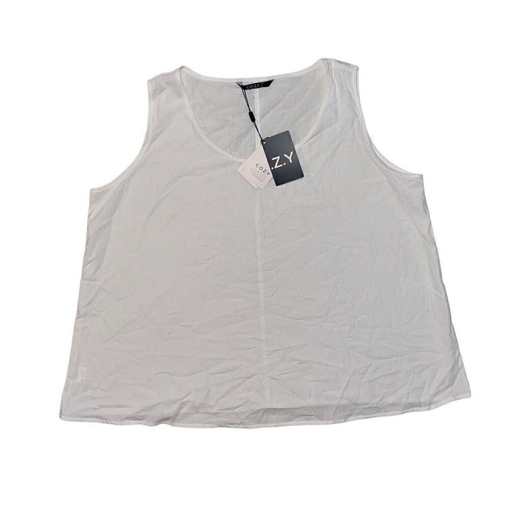 NWT C.O.Z.Y. Linen Tank Top